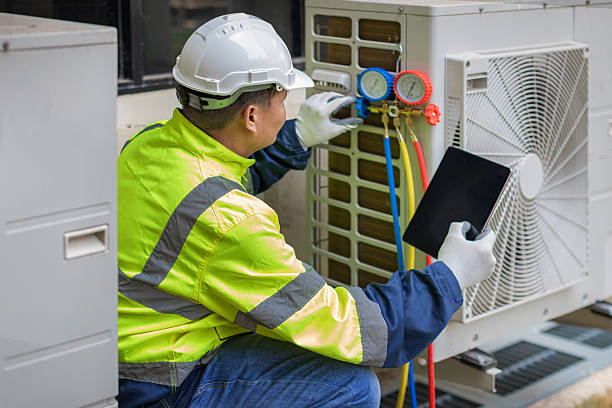 Professional Hvac technician working in Angier, NC